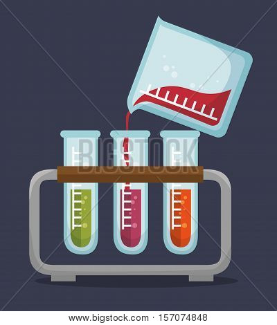 set test tube rack liquid vector illustration eps 10