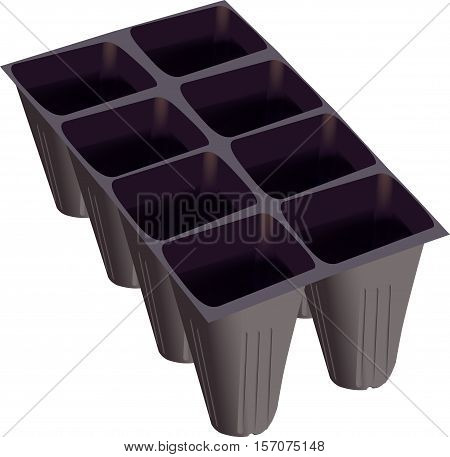 alveolar container Alveolar container dwelling nursery seedlings