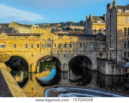 Hdr Pulteney Bridge In Bath