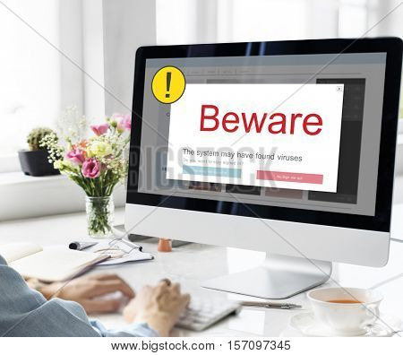 Exclamation Warning Caution Popup Concept