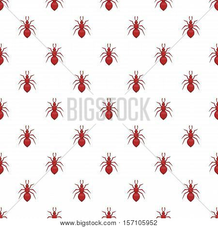 Ant pattern. Cartoon illustration of ant vector pattern for web