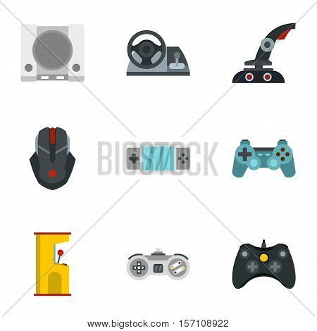 Fantasy games icons set. Flat illustration of 9 fantasy games vector icons for web