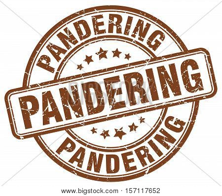 pandering. stamp. square. grunge. vintage. isolated. sign