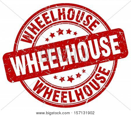 wheelhouse. stamp. square. grunge. vintage. isolated. sign