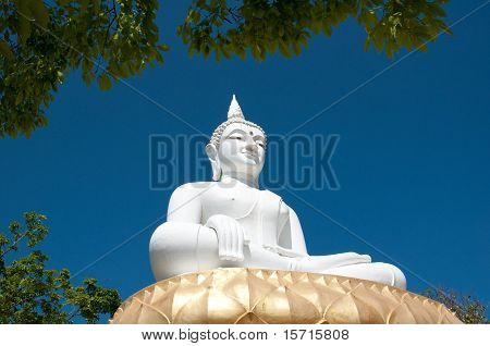 Hvid Buddha billede