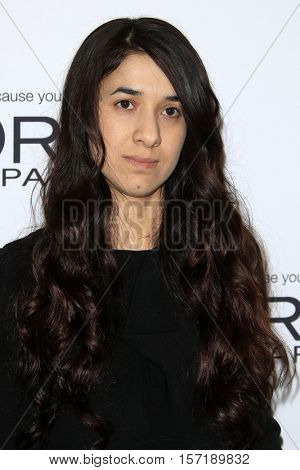 LOS ANGELES - NOV 14:  Nadia Murad at the Glamour Women Of The Year 2016 at NeueHouse Hollywood on November 14, 2016 in Los Angeles, CA