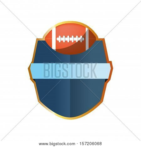 american football ball icon vector illustration graphic design