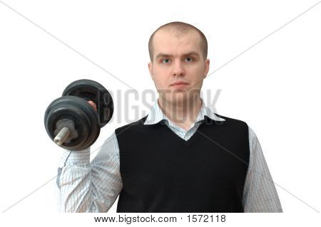 Man With Dumbbell