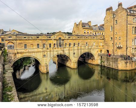 Hdr Pulteney Bridge In Bath