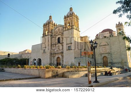 Oaxaca, Mexico - January 21, 2010: Church of Santo Domingo de Guzman