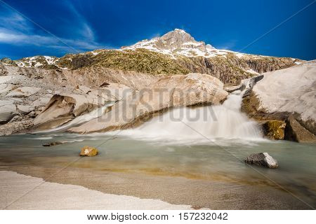 The Very Beginning Of Rhone River