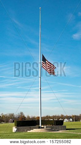 American Flag at Half-staff