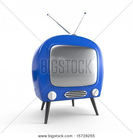 stilvolle Retro isoliert tv