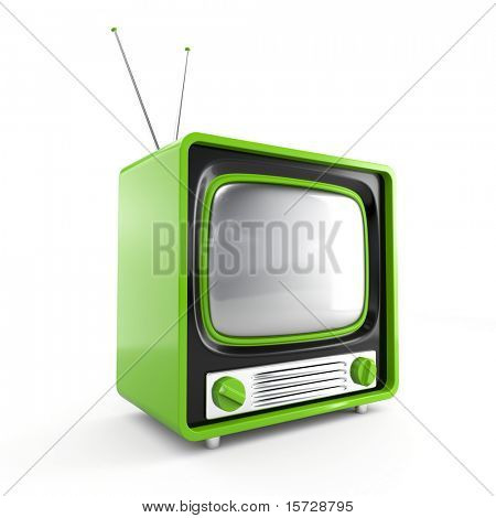 Şık retro TV. Benim portföy daha fazla TV
