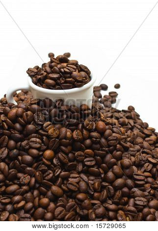 Espresso fincan kahve gömülü