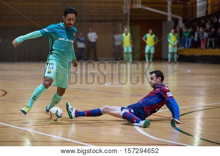 VALENCIA, SPAIN - NOVEMBER 8th: Joselito with ball during Spanish King Cup match between Levante UD FS and FC Barcelona at Cabanyal Stadium on November 8, 2016 in Valencia, Spain