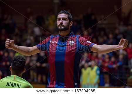 VALENCIA, SPAIN - NOVEMBER 8th: Buendia during Spanish King Cup match between Levante UD FS and FC Barcelona at Cabanyal Stadium on November 8, 2016 in Valencia, Spain