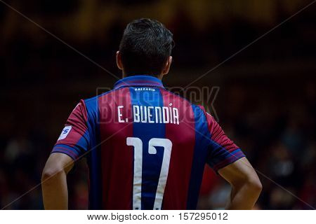 VALENCIA, SPAIN - NOVEMBER 8th: Buendia during Spanish King Cup match between Levante UD FS and FC Barcelona at Cabanyal Stadium on November 8, 2016 in Valencia, Spain