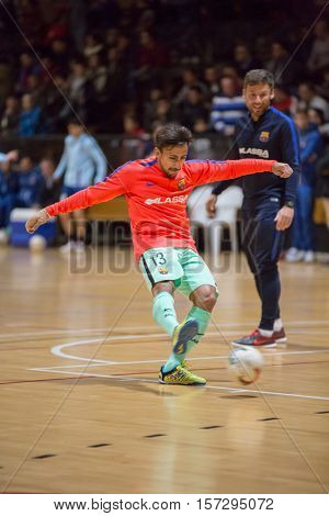 VALENCIA, SPAIN - NOVEMBER 8th: Joselito during Spanish King Cup match between Levante UD FS and FC Barcelona at Cabanyal Stadium on November 8, 2016 in Valencia, Spain