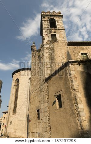Girona (Gerona Catalunya Spain): gothic church of Sant Feliu exterior