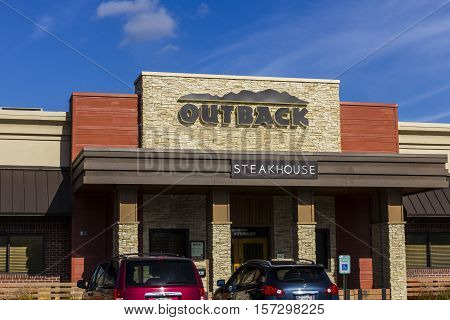 Indianapolis - Circa November 2016: Outback Steakhouse Restaurant Location. Outback offers an Australian themed experience V
