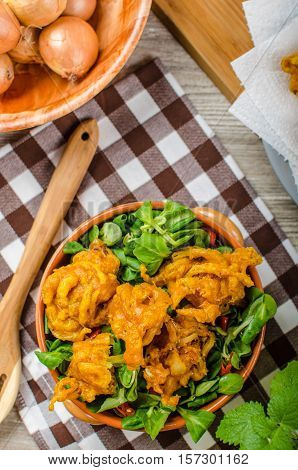 Crispy Onion Bhajis