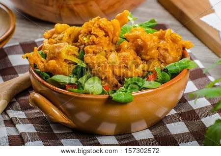 Crispy Onion Bhajis