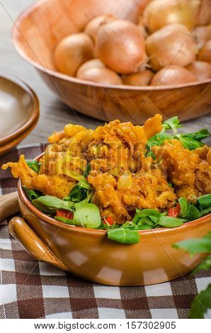 Crispy Onion Bhajis