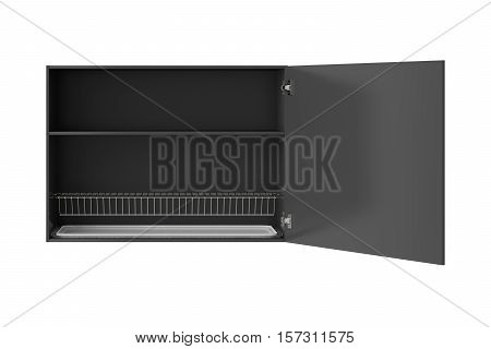Kitchen Wall Cabinet Isolated On White Background. Include Clipping Path.