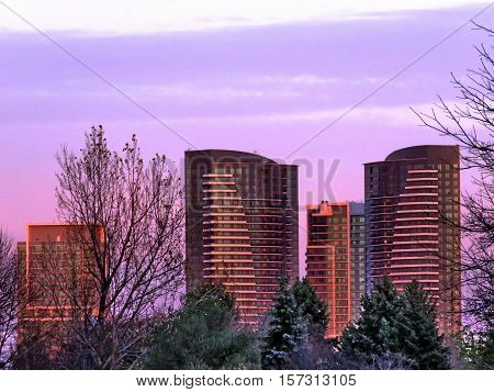 Evening in Thornhill Canada November 17 2016