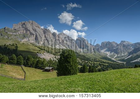 beautiful val gardena and dolomity in italy