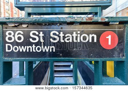 86 Street Station Subway - Nyc