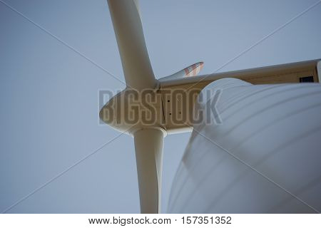 Windturbine At Sunny Day