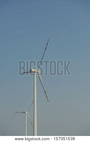 Windturbine At Sunny Day