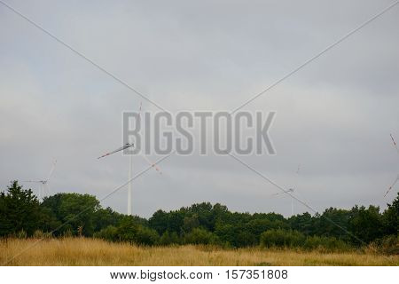 Windturbine At Sunny Day