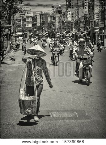City landscape of Vietname. Nha-Trang, May of 2016