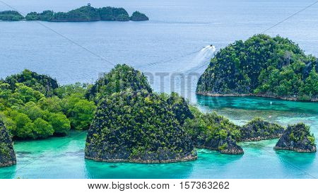 Painemo Island, Blue Lagoon, Raja Ampat, West Papua Indonesia
