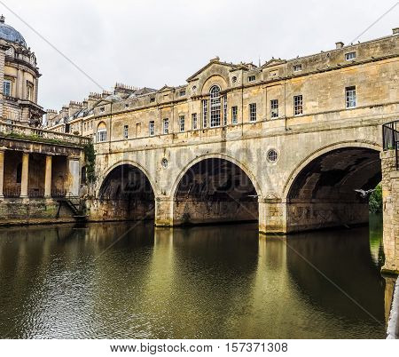Hdr Pulteney Bridge In Bath