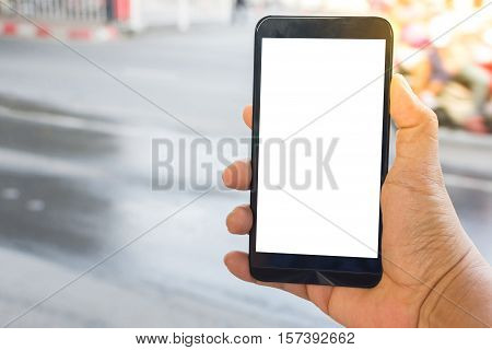 Person Hand Holding Smartphone