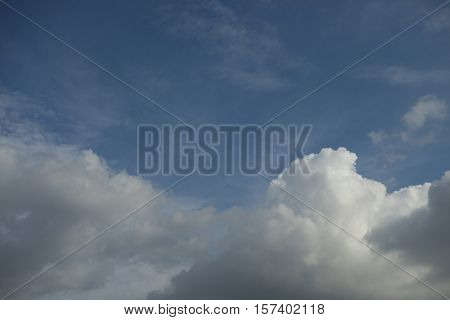 background of soft clouds in blue sky