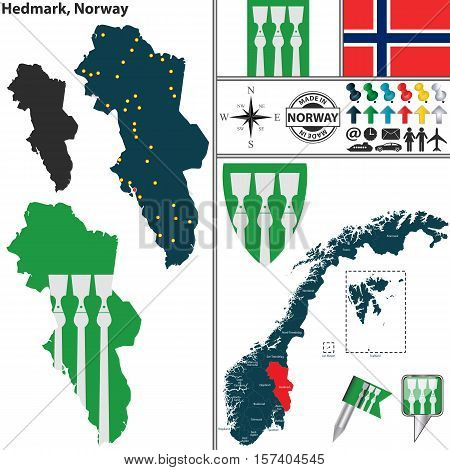 Map Of Hedmark, Norway