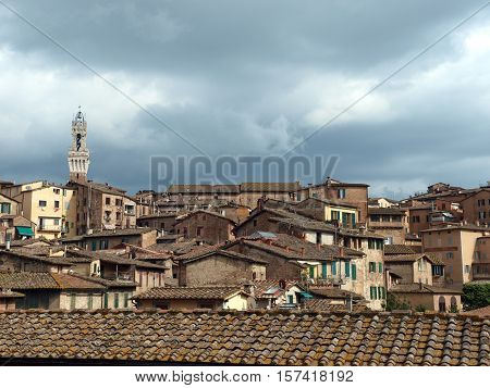 Siena - panorama of the old part of town