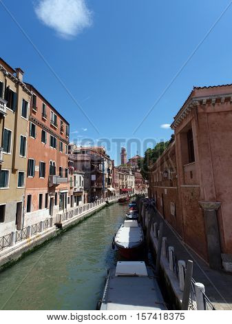 Venice - canal along the Fondamenta Papadopoli