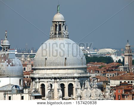 Venice - The Roofs of Basilica di Santa Maria Della Salute