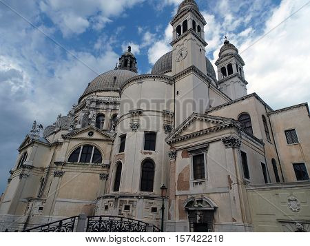 Santa Maria Della Salute was built as a thanks or offering to the  Mary against he plague which had taken almost a third of the Venice's population in 1630.