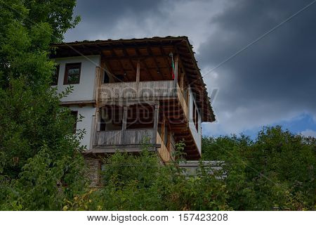 Summer time along the streets of the village of Kovachevitsa, Bulgaria