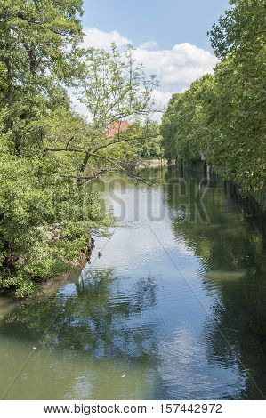 River Pegnitz In Nuremberg