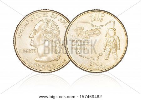 Quarter Dollar Isolated