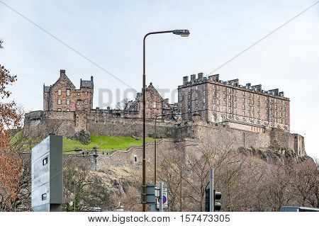 Edinburgh, Scotland, UK-circa July 2016: The Edinburgh Castle, the National war museum