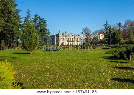 Dadiani Palace Located Inside A Park In Zugdidi, Georgia